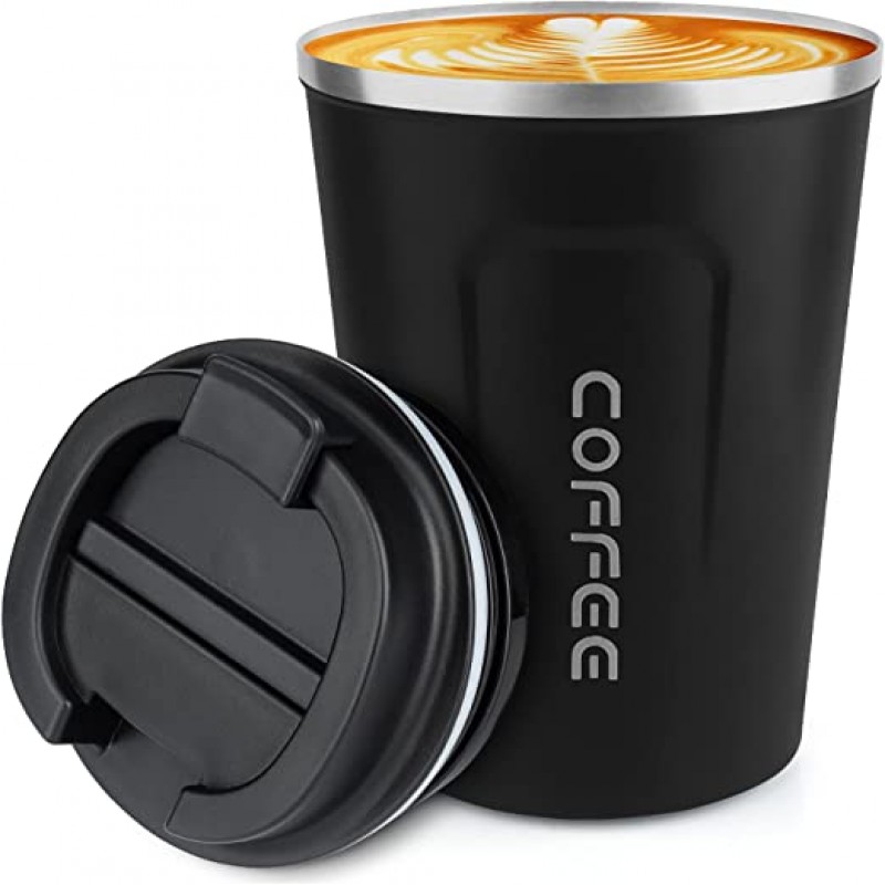 Buy coffee travel mug spill proof with lid - thermos cup for keep hot/ice  coffee,tea 12 oz at best price in Pakistan