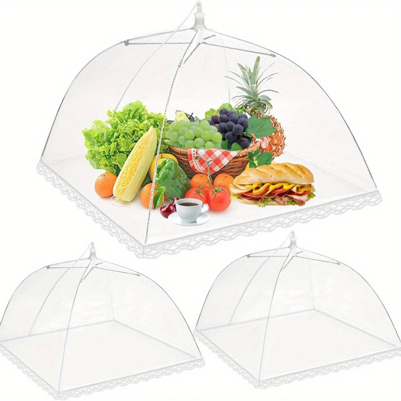 Net Food Cover, Foldable Vegetable Cover, Large Food Cover, Dust-proof Cover