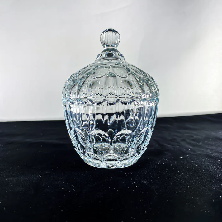 LUXURIOUS DRY FRUIT CANDY IN SECURE CRYSTAL JAR, 99mm