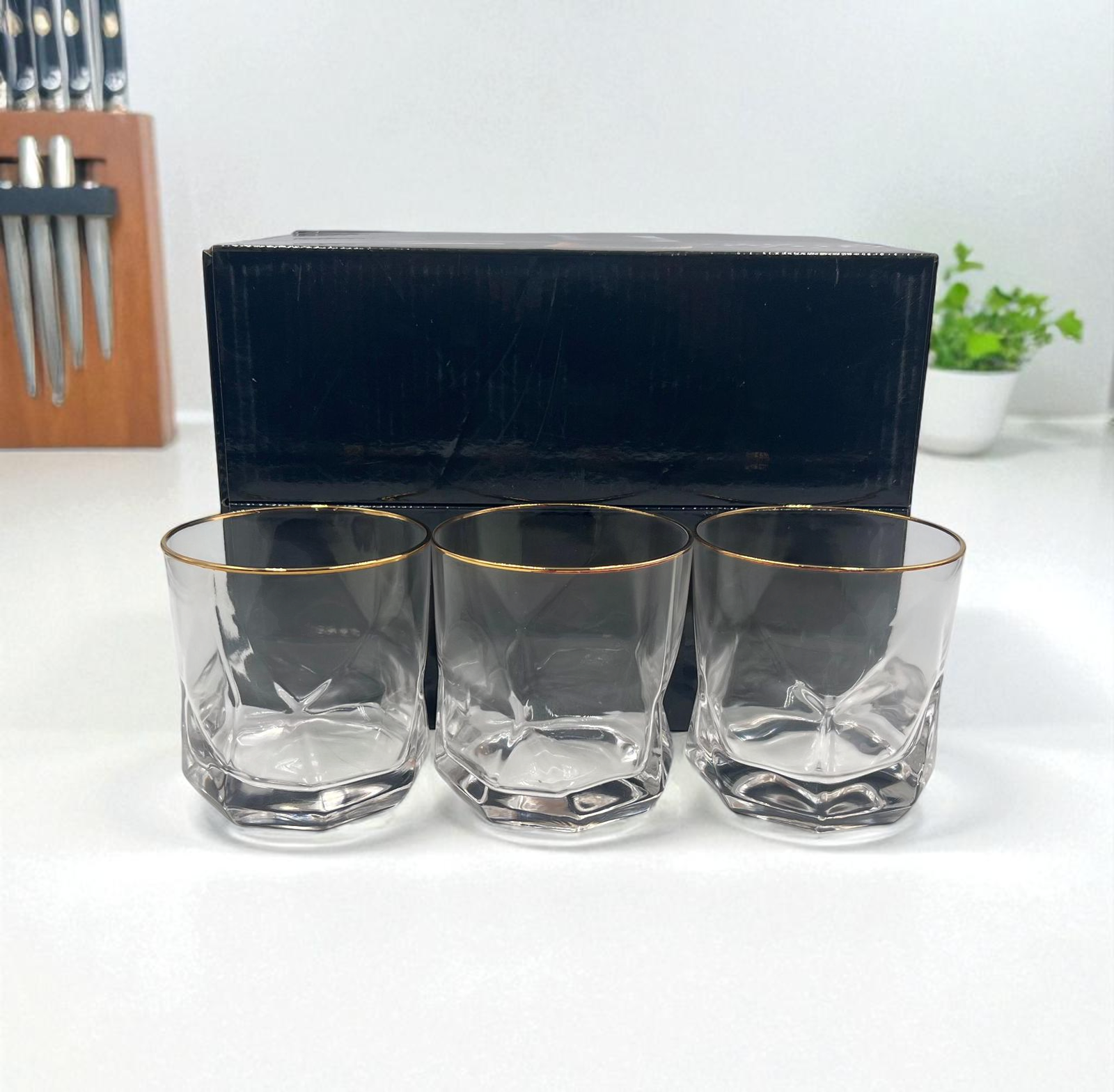 6-Piece Premium Glass Set – Elegant & Durable Drinkware for Water, Juice & Beverages | Adornia.pk