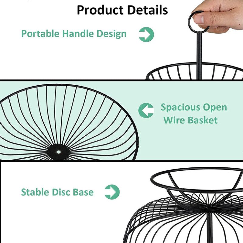 Multi-layer fruit and dessert holder for events