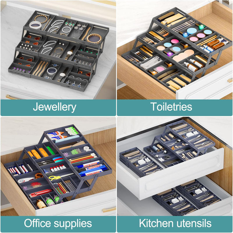 3 Tier Expandable Drawer Organizer