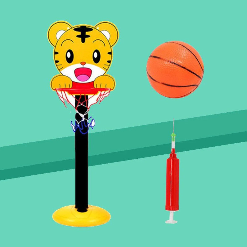 Kids Basketball Hoop Stand Kit Adjustable with Ball Pump