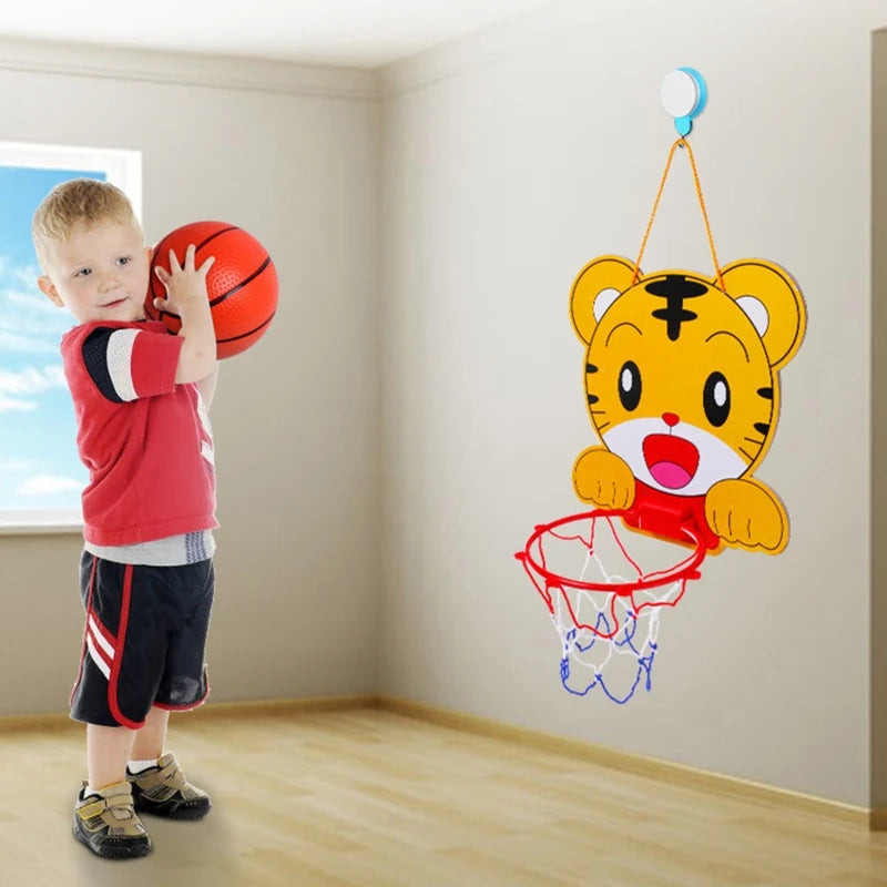 Kids Basketball Hoop Stand Kit Adjustable with Ball Pump
