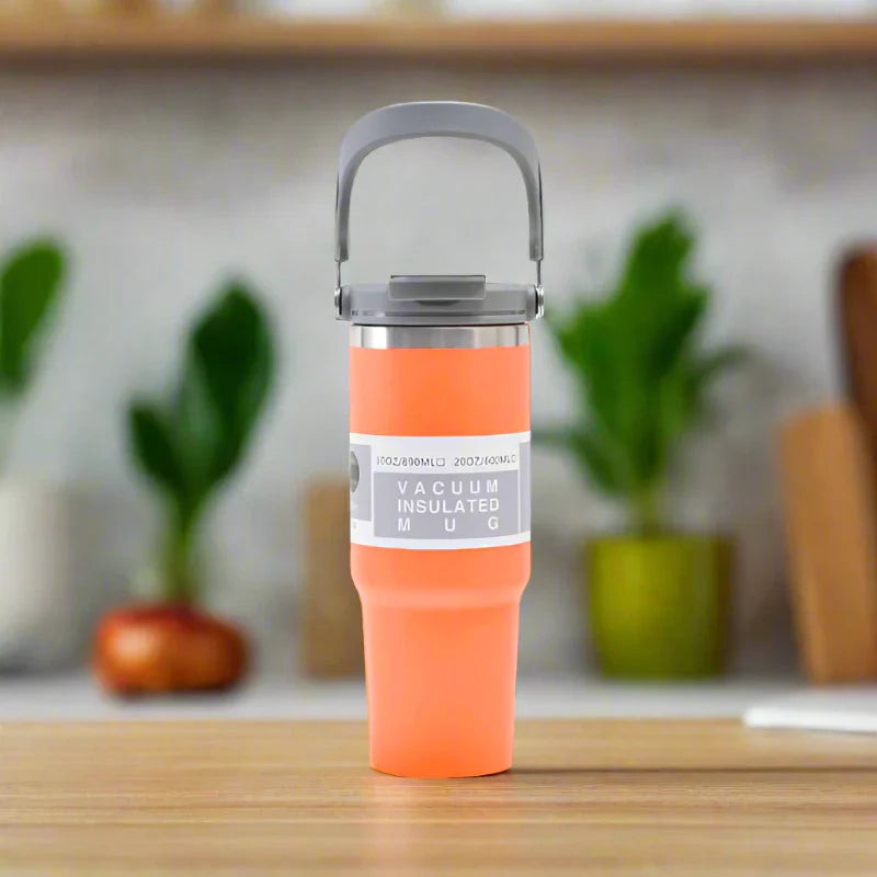 Portable Insulated Tumbler With Handle 30OZ