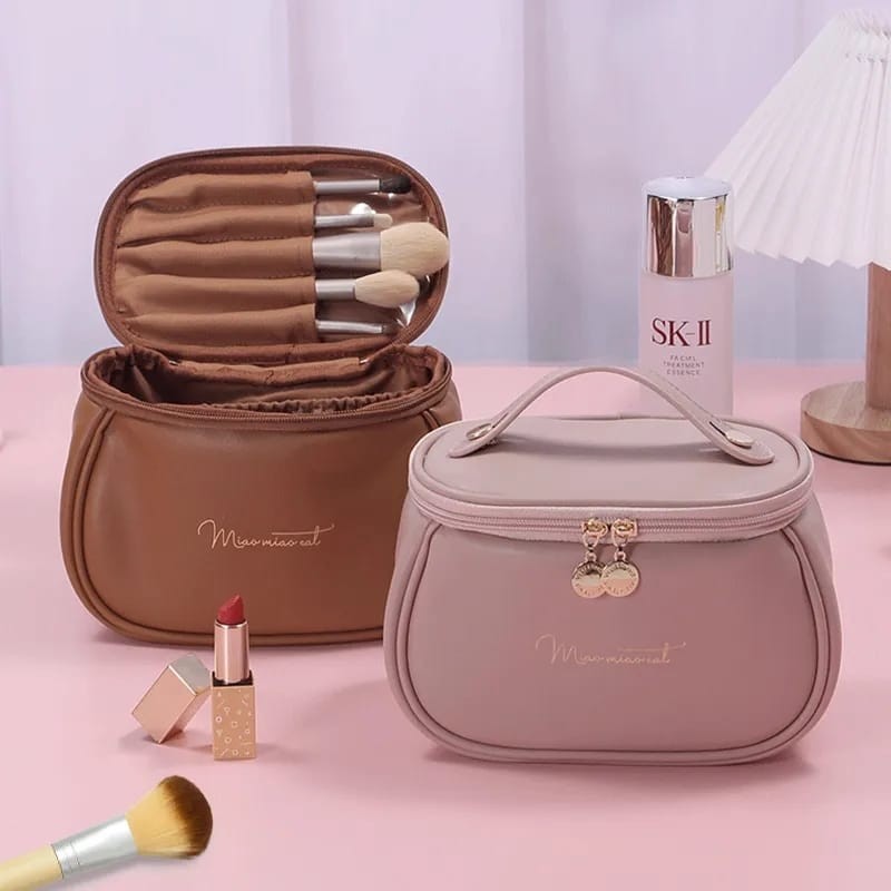 Makeup Bag, Portable Cosmetic Bag, Large Capacity Travel Makeup Organizer