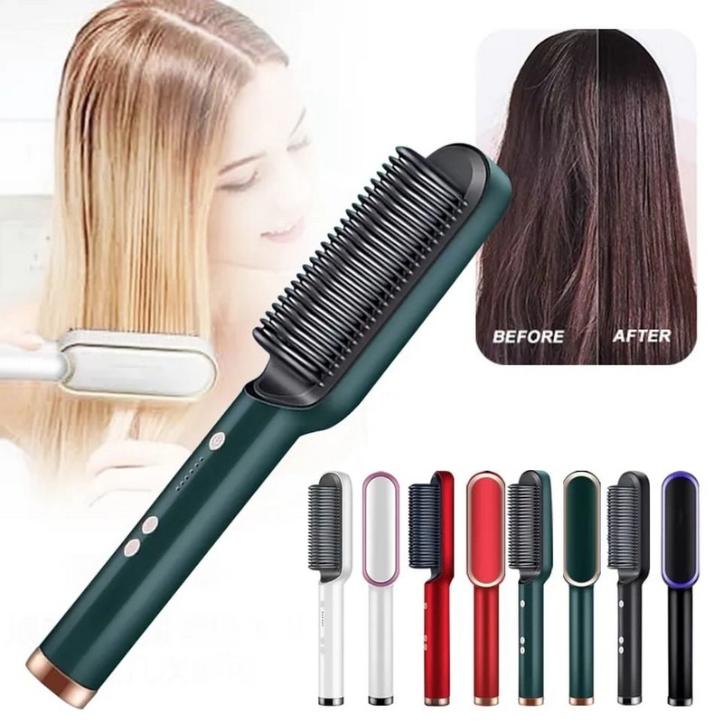 Hair Straightener Brush For Girls Comb Style