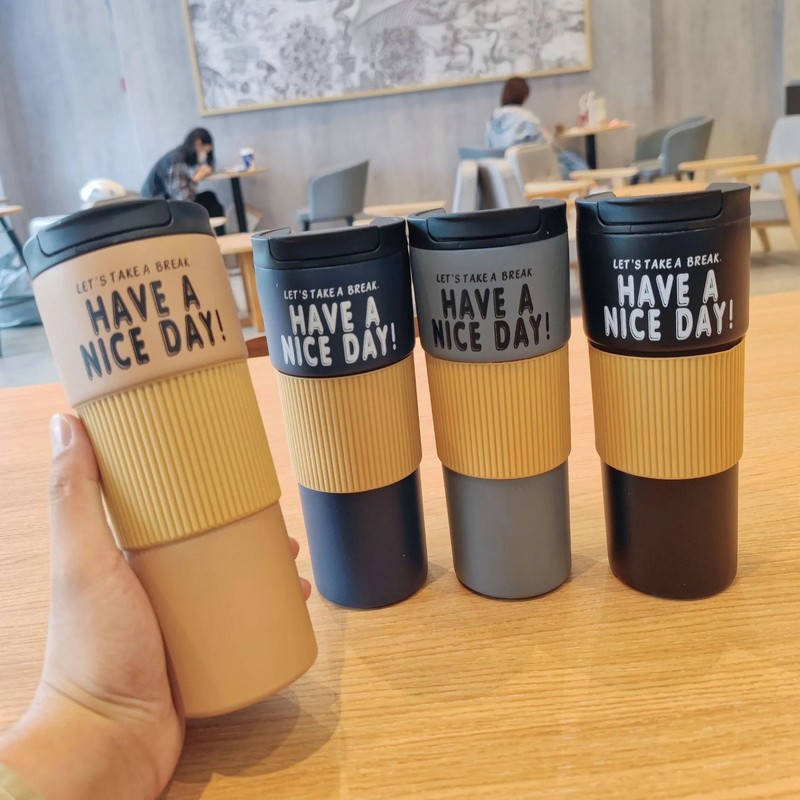 Have a nice day Thermal Cup For Coffee Mountain Travel Thermal Cup Sleek Insulated Cup For Coffee
