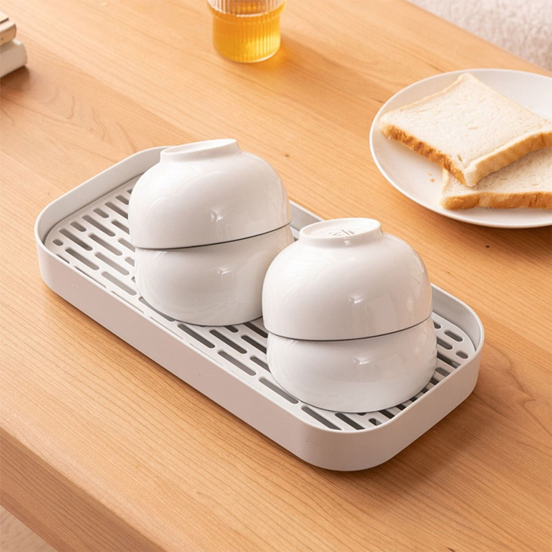 Plastic Kitchen Tray with Water Drain Holes