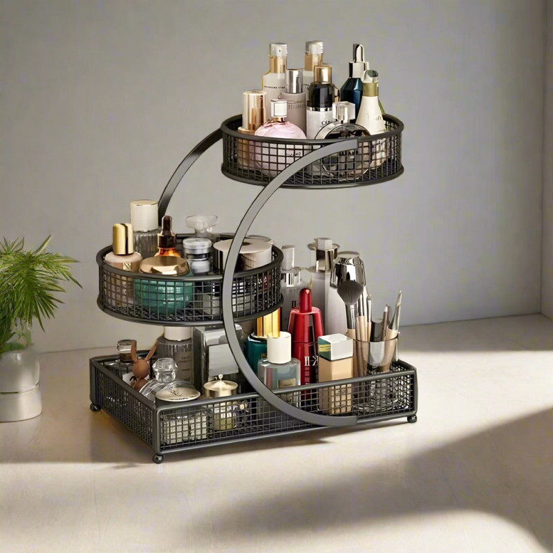 Vanity Countertop Organizer – Makeup, Lipstick & Skincare Storage Rack