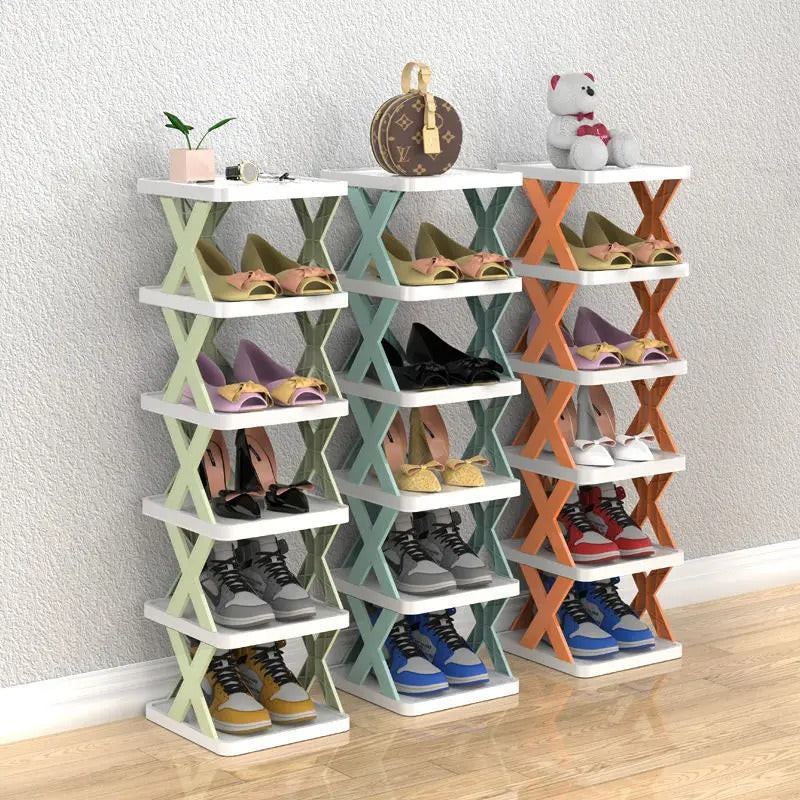 Multi-layer plastic shoe rack for home use in Pakistan
