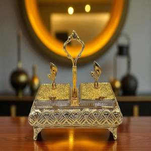 Sleek Double Partition Trays – Organized Serving Made Beautiful