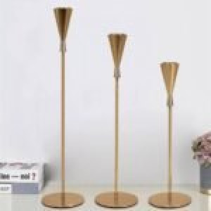 European Exquisite Candlesticks-Set Of 3