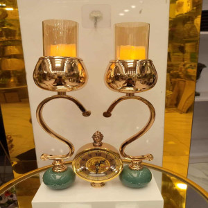 American Clock with Candle Stand Table decor