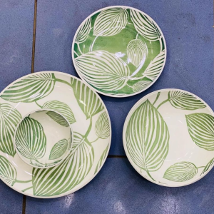 Single Floral Breakfast Set | Elegant Porcelain Tea and Snack Set Adornia Pakistan