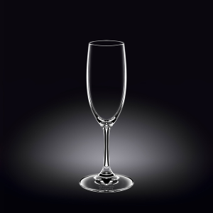 Wilmax Champagne Flute Glass – 230 ml | Set of 6 Elegant Crystal Glasses