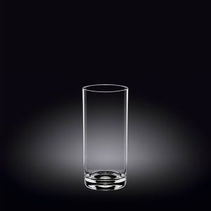 Wilmax Longdrink Glass Set – 390 ml | Set of 6 Crystal Clear Glasses