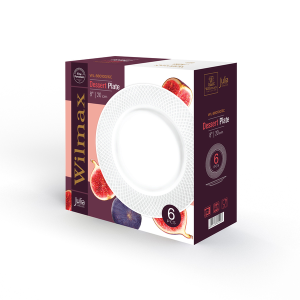 Wilmax England JULIA 8-Inch Dessert Plate Set – Set of 6