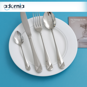 Alpenberg 52-Piece Stainless Steel Cutlery Set – Premium Flatware with Elegant Geometric Design for Stylish Dining