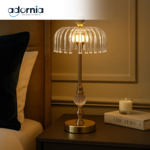 Crystal Crown Vintage Bedside Lamp