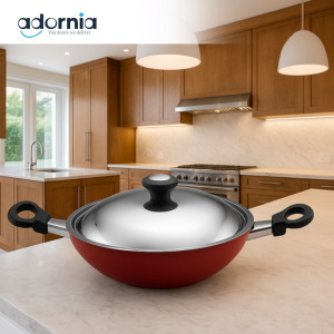 PRESTIGE CLASSIQUE 28CM KADAI WITH STAINLESS STEEL LID NON-STICK COOKWARE