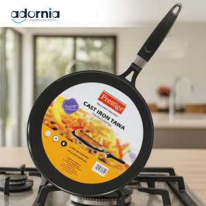 PRESTIGE CAST IRON TAWA 32CM NON-STICK FLAT GRIDDLE PAN FOR ROTI & DOSA