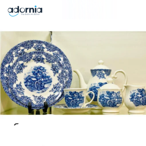 CLAYTAN Heritage 24-Piece Tea Set for 6 Persons | Elegant Ceramic Tableware Adornia Pakistan