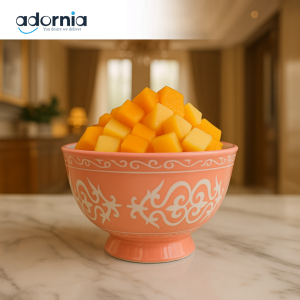 LUXURY 6 PIECE CERAMIC BOWL SET – ELEGANT DINING TABLE DECOR - PINK ZQ-137-P