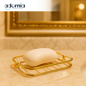 GOLD SOAP DISH HOLDER – LUXURY VILLA BATHROOM COUNTERTOP ACCESSORY YM16465G