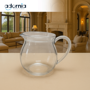 LUXURWARE ACRYLIC JUG – ELEGANT WATER & JUICE PITCHER WITH HANDLE FOR SERVING - CLEAR BKY034(BH0023)
