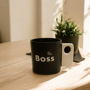 Luxury Ceramic Mug – The Boss | Adornia.pk