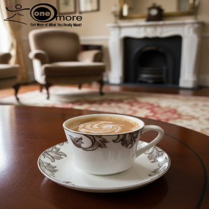 Timeless Elegance 12-Piece Tea & Coffee Cup & Saucer Set – 6 Cups & 6 Matching Saucers | Adornia.pk