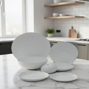 26-Piece Timeless White Dinnerware Collection