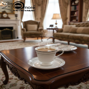 Refined Porcelain Tea Cup & Saucer Set