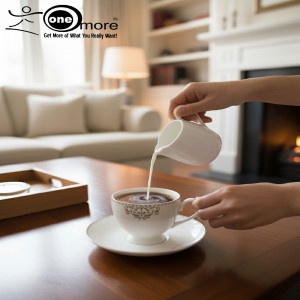 Refined Porcelain Tea Cup & Saucer Collection