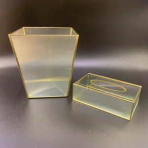 Glass Dustbin Set – Elegant & Durable Trash Bins for Home, Kitchen & Office