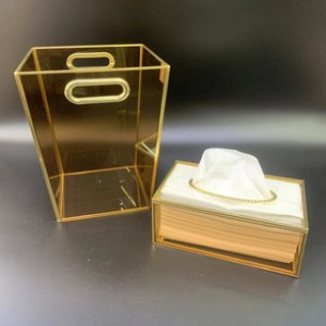 Glass Dustbin Set – Elegant & Durable Trash Bins for Home & Office