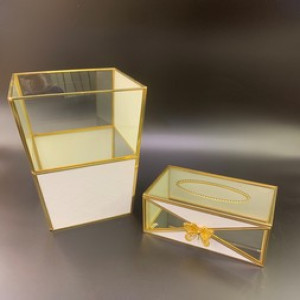 Glass Dustbin Set – Premium Trash Bin Collection for Home & Office