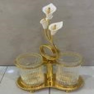 2-Piece Flower Cutlery Holder Set – Stylish Kitchen Organizer for Utensils