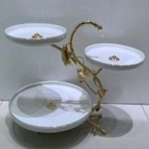 3-Tier Serving Platter – Elegant Multi-Level Tray for Snacks, Desserts & Appetizers