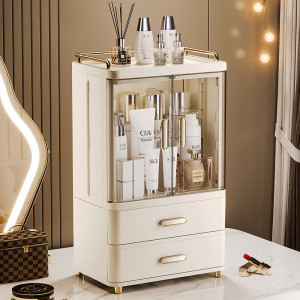 Desktop Storage Rack – Spacious Makeup Brush & Skincare Organizer