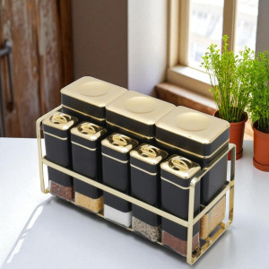 Premium 8-Piece Storage Canister Set for an Organized Kitchen