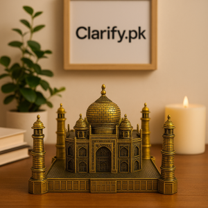 Metal Taj Mahal Model – Premium Home & Office Decorative Showpiece (Small)