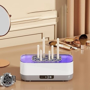 USB Rechargeable High Frequency Vibration Cleaner with 360° Multi-Speed Vibration and Silicone Tray