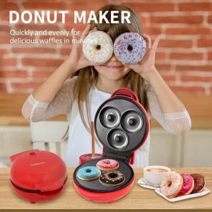 3-Hole Mini Donut Maker – Non-Stick Electric Doughnut Machine for Kids & Home, 220V