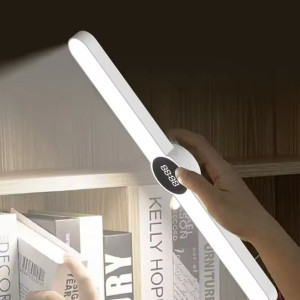 Rechargeable LED Desk Lamp,  Magnetic Stepless Hanging  Clock Table Lamp, Cabinet Closet Bedroom Desk Night Light