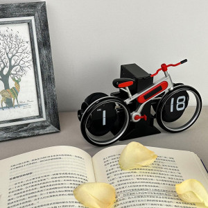 Bicycle Flip Clock, Flip Down Clock, Retro Digital Flip Desk Clock, Vintage Design Auto Flip Clock Home And Office Decorations