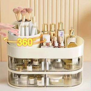 Large Capacity Desktop Cosmetics & Jewellery Organizer – Multifunctional Storage Box | Adornia.pk