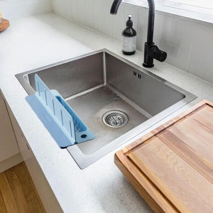 Silicone Kitchen Sink Splash Guard and Caddy
