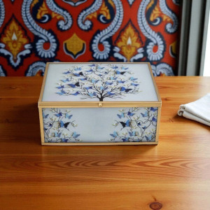 J Box Blue L Butterfly ANGELA 8c-RY272